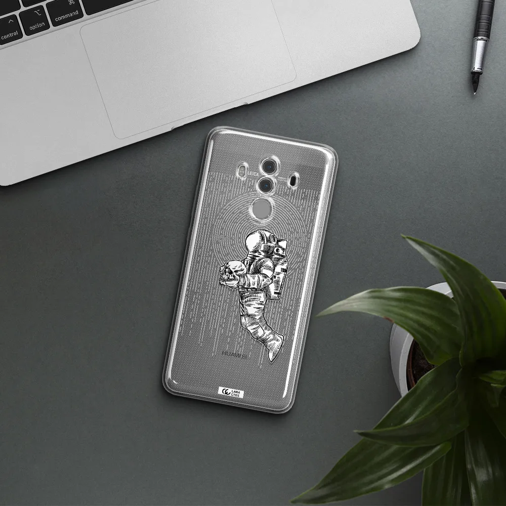 Astronaut Holding A Skull Huawei Mate 10 Pro Clear TPU Case