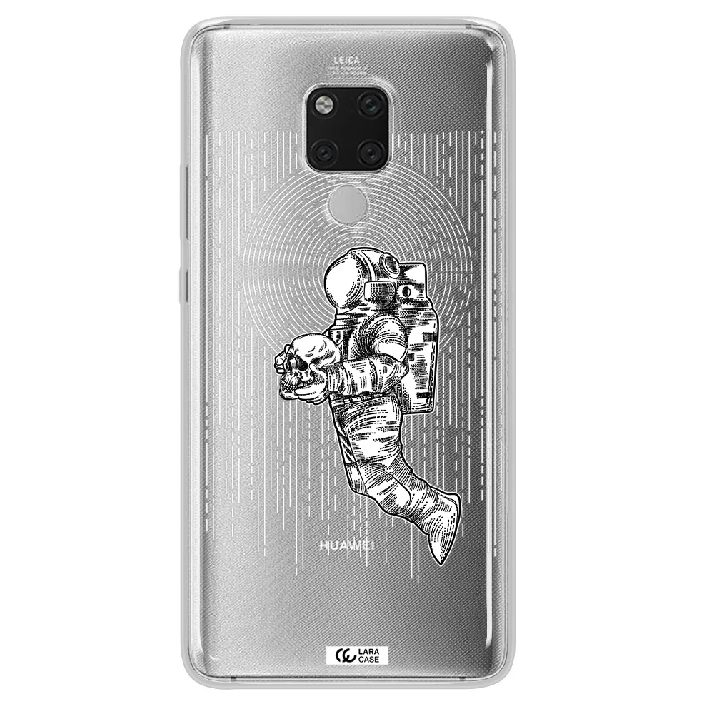 Astronaut Holding A Skull Huawei Mate 20X Clear TPU Case