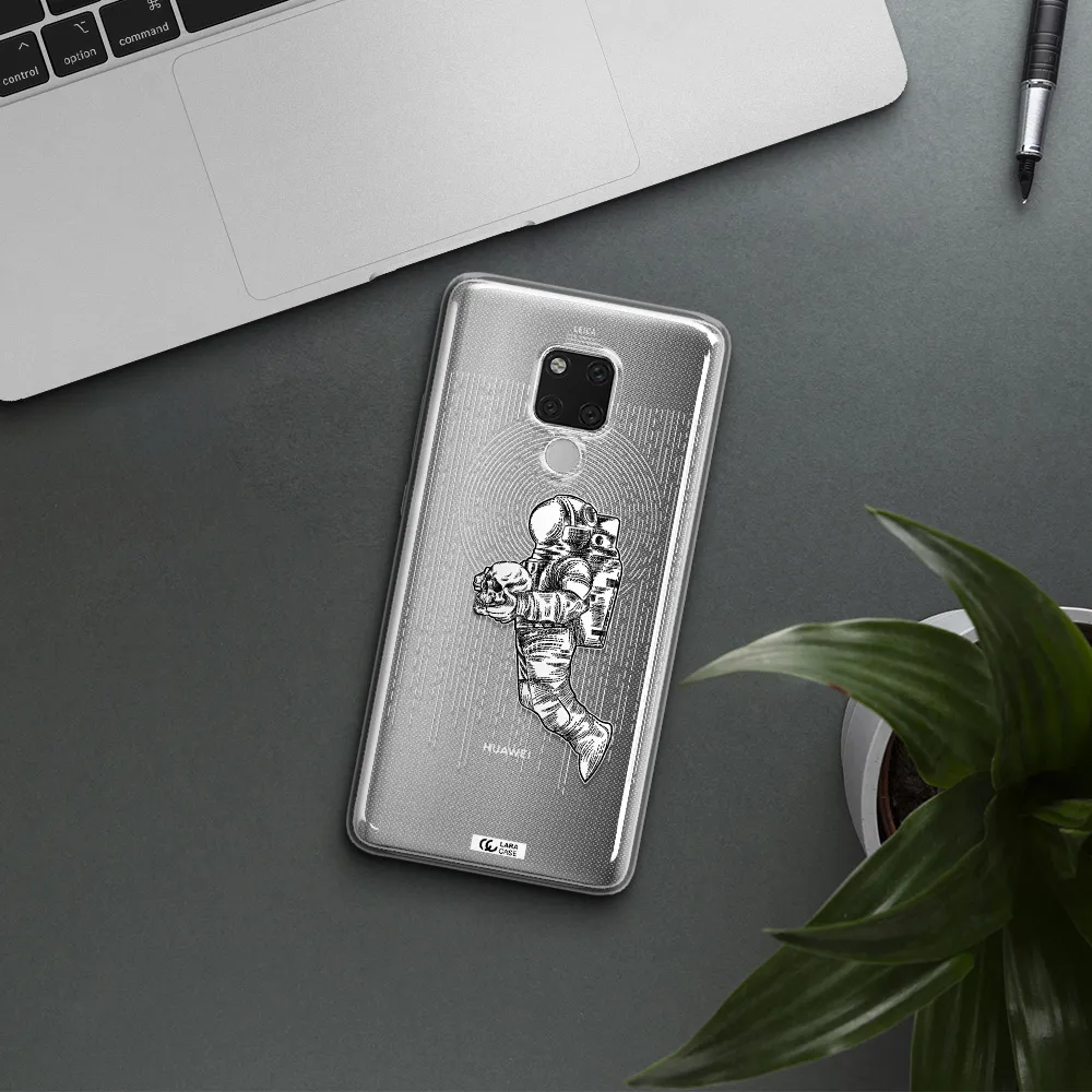 Astronaut Holding A Skull Huawei Mate 20X Clear TPU Case