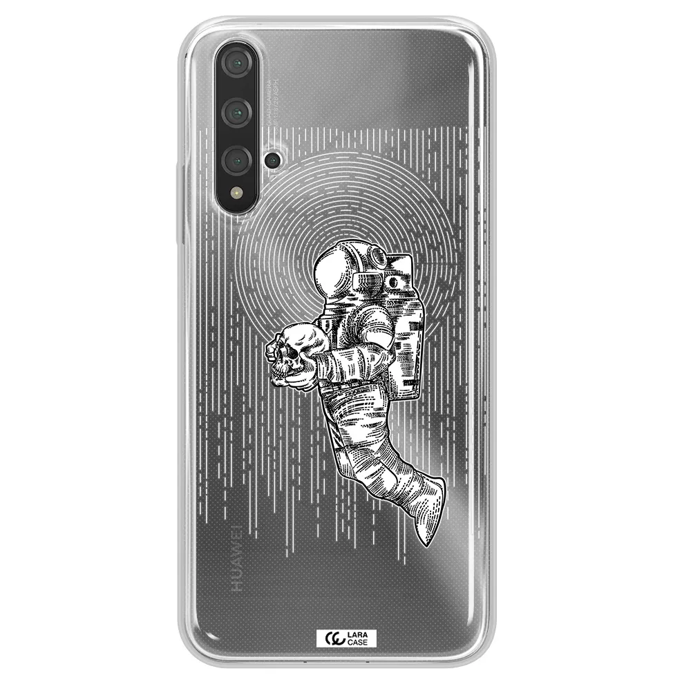 Astronaut Holding A Skull Huawei Nova 5t Clear TPU Case