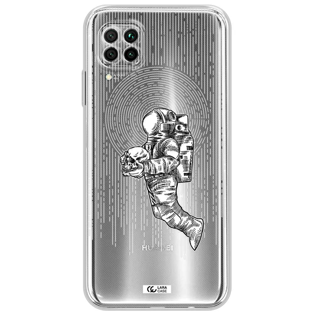 Astronaut Holding A Skull Huawei Nova 7I Clear Tpu Case