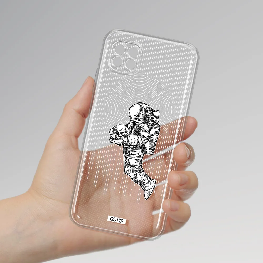Astronaut Holding A Skull Huawei Nova 7I Clear Tpu Case