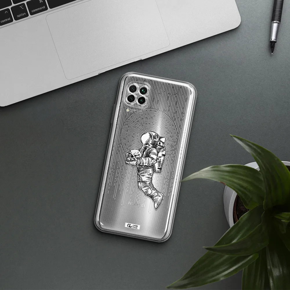 Astronaut Holding A Skull Huawei Nova 7I Clear Tpu Case