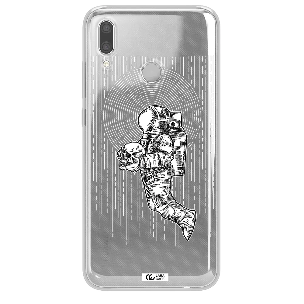 Astronaut Holding A Skull Huawei P Smart 2019 Clear TPU Case