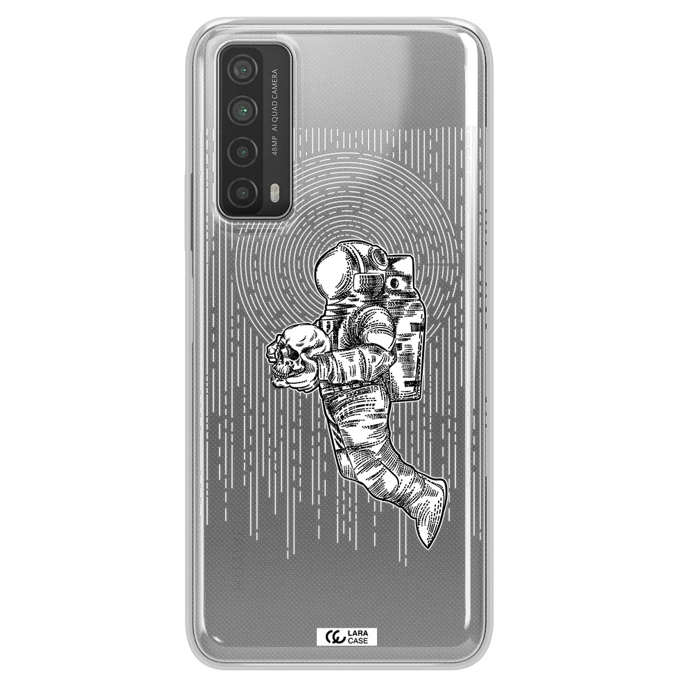 Astronaut Holding A Skull Huawei P Smart 2021 Clear TPU Case
