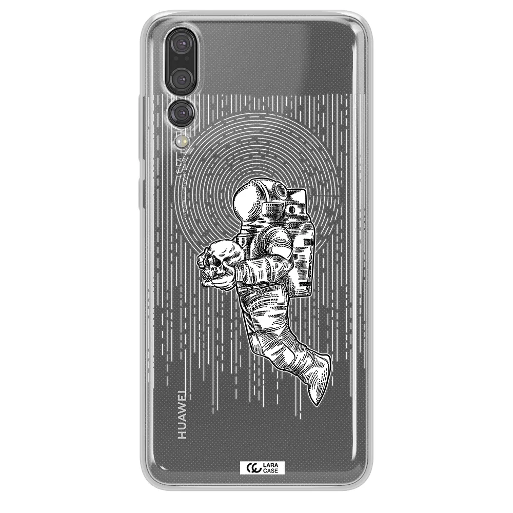 Astronaut Holding A Skull Huawei P20 Pro Clear TPU Case