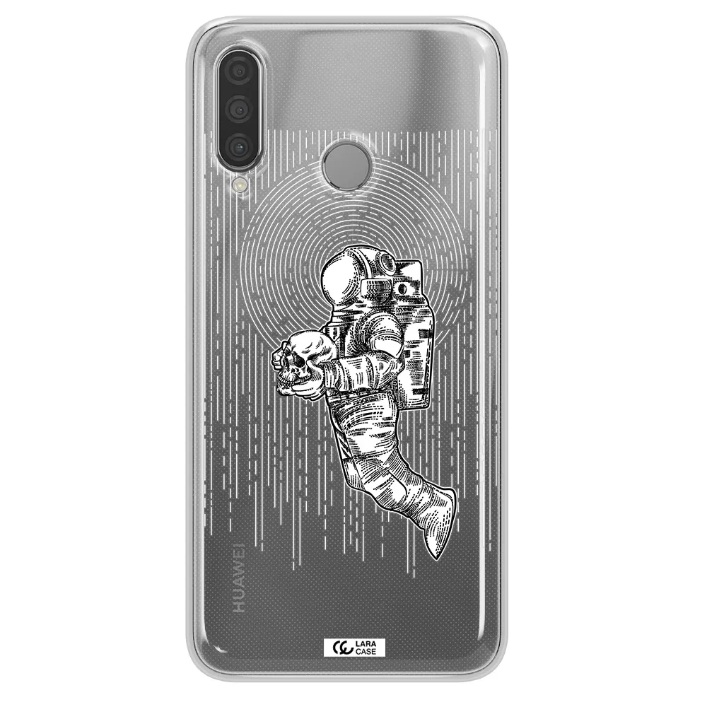 Astronaut Holding A Skull Huawei P30 Lite Clear TPU Case
