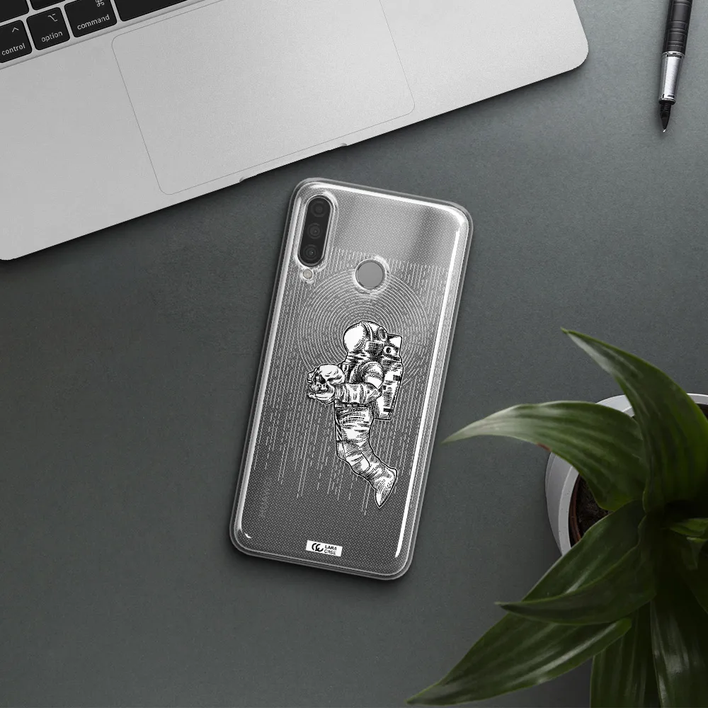 Astronaut Holding A Skull Huawei P30 Lite Clear TPU Case