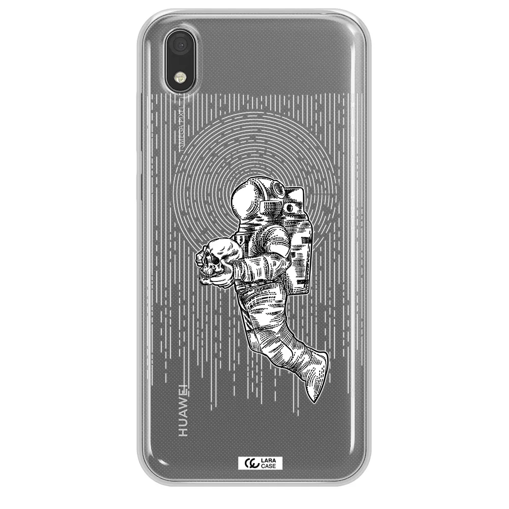 Astronaut Holding A Skull Huawei Y5 2019 Clear TPU Case