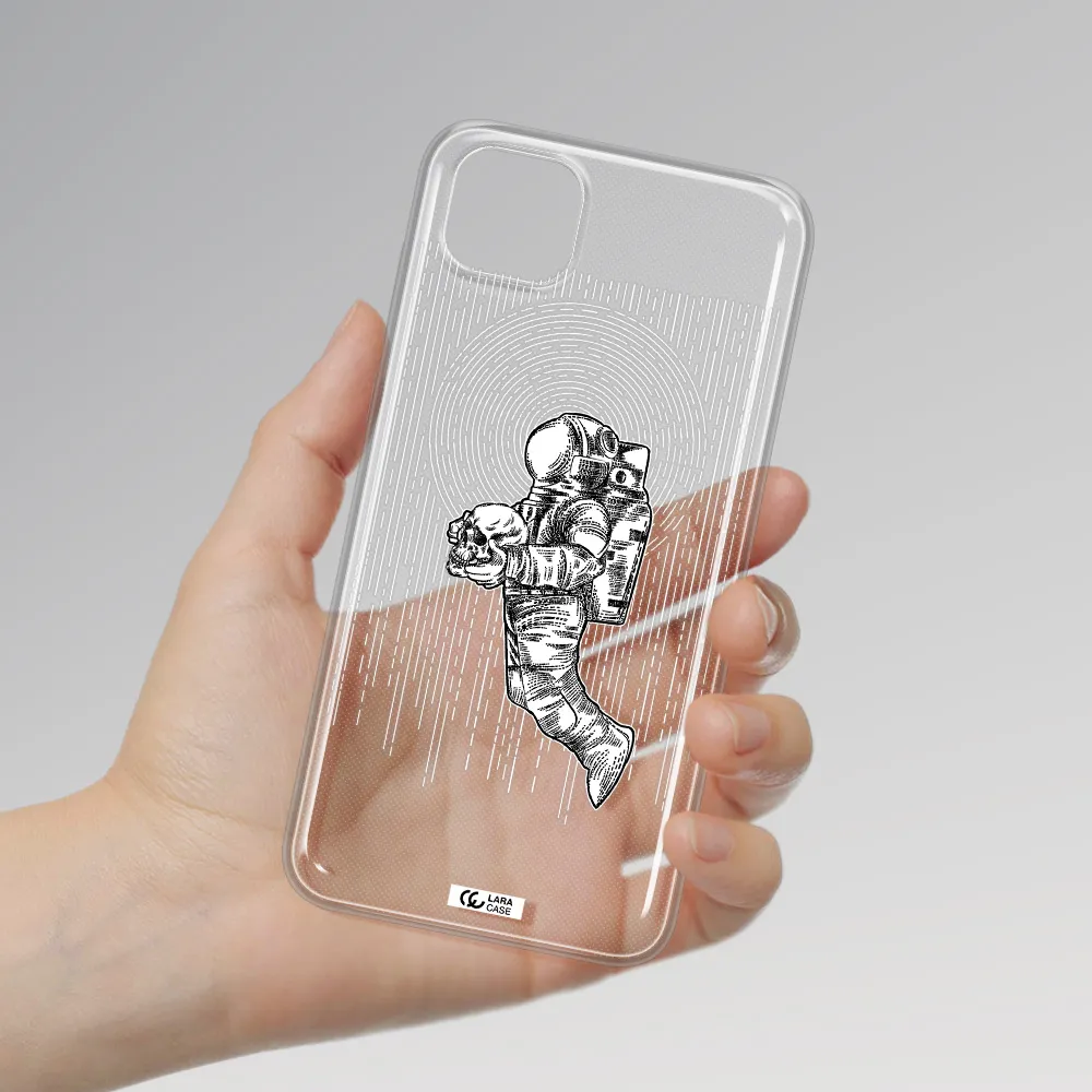 Astronaut Holding A Skull Huawei Y5P Clear TPU Case