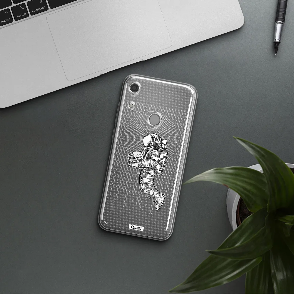 Astronaut Holding A Skull Huawei Y6S Clear TPU Case