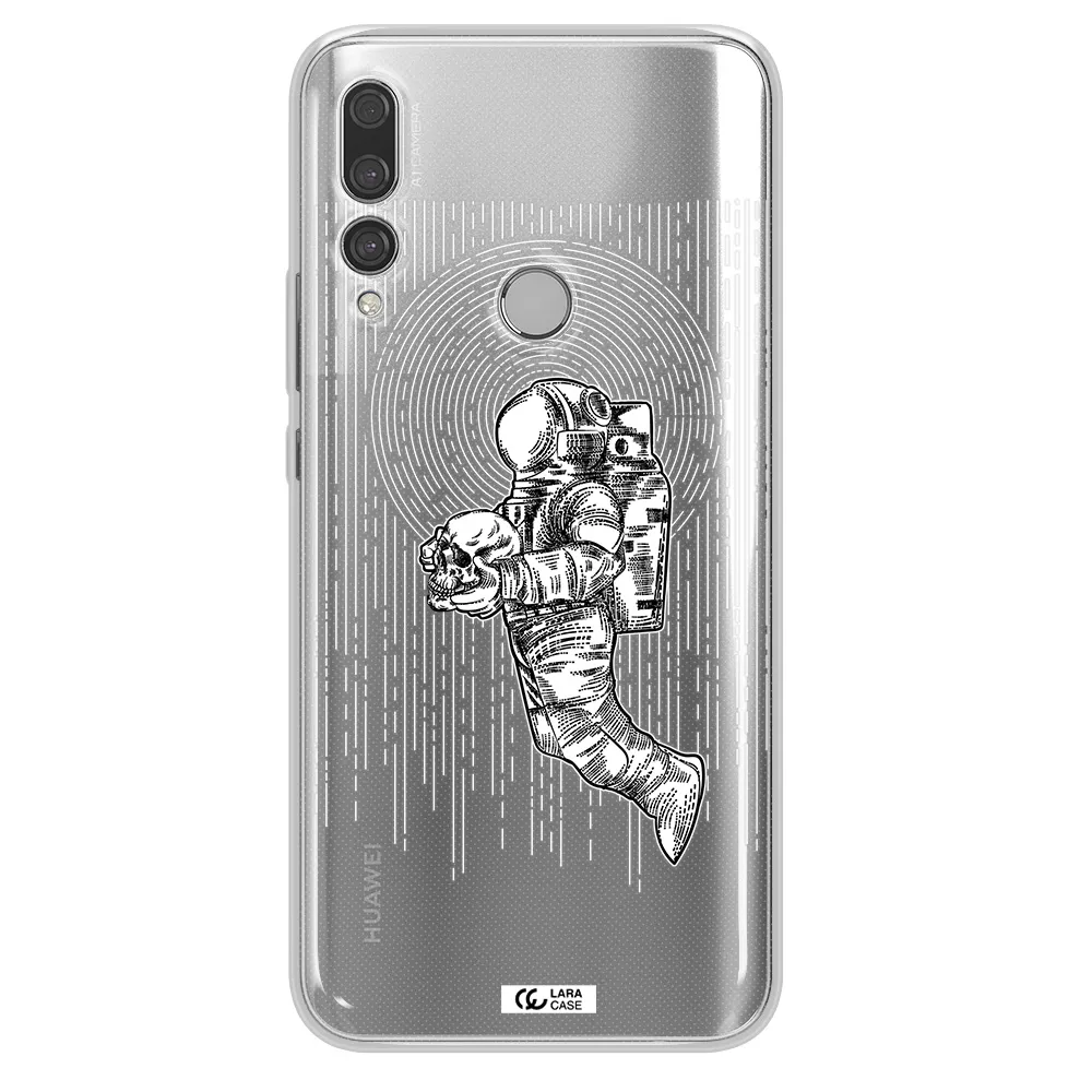 Astronaut Holding A Skull Huawei Y9 Prime 2019 Clear TPU Case