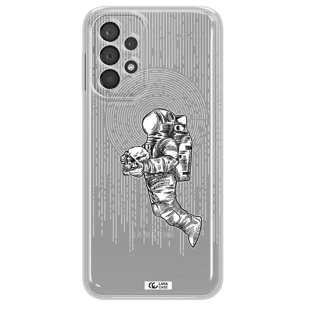 Astronaut Holding A Skull Samsung A23 5G Clear Tpu Case
