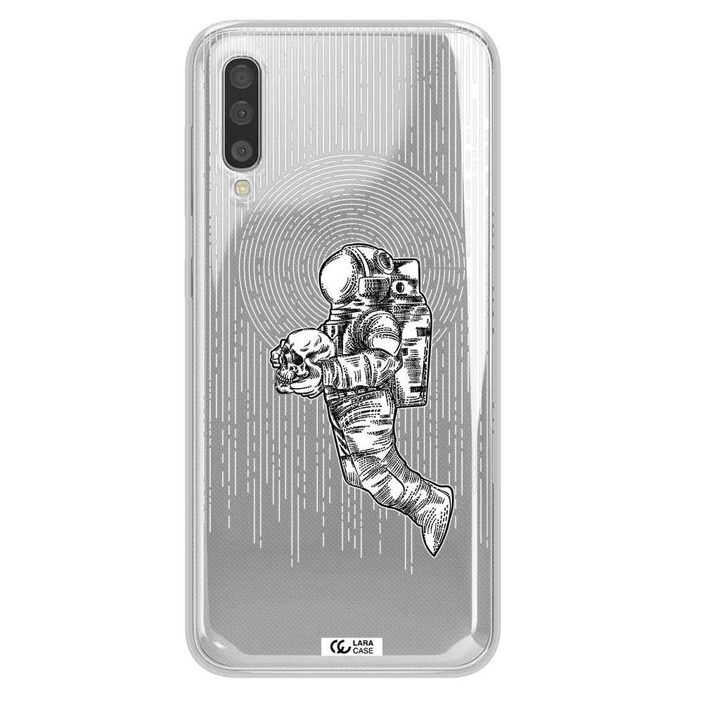 Astronaut Holding A Skull Samsung A50S Clear Tpu Case