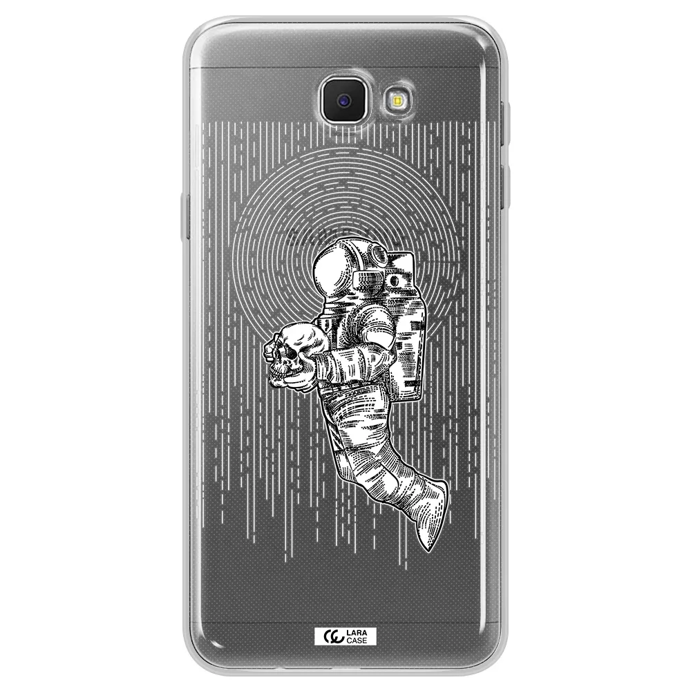 Astronaut Holding A Skull Samsung J5 Prime Clear TPU Case