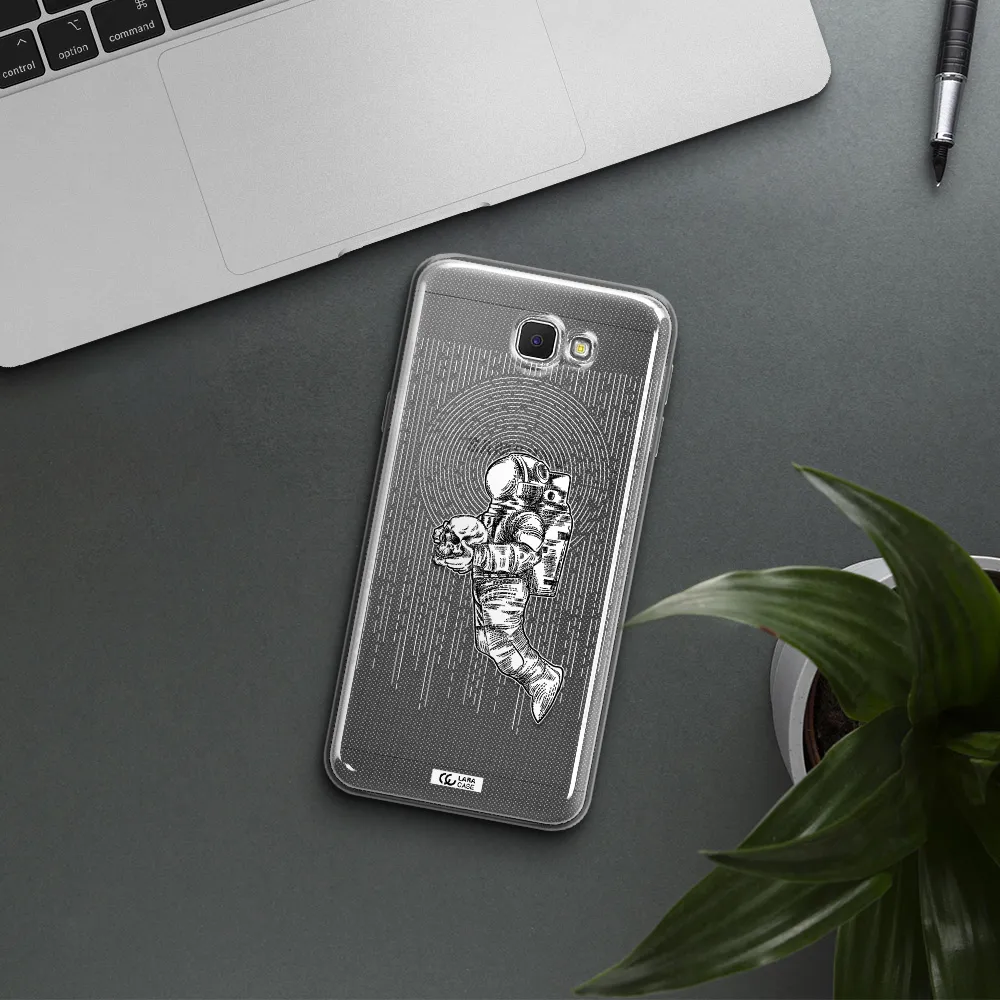 Astronaut Holding A Skull Samsung J5 Prime Clear TPU Case
