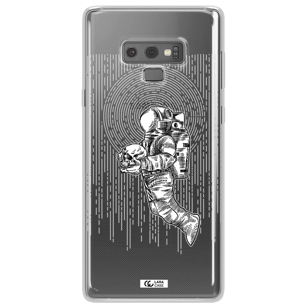 Astronaut Holding A Skull Samsung Note 9 Clear TPU Case