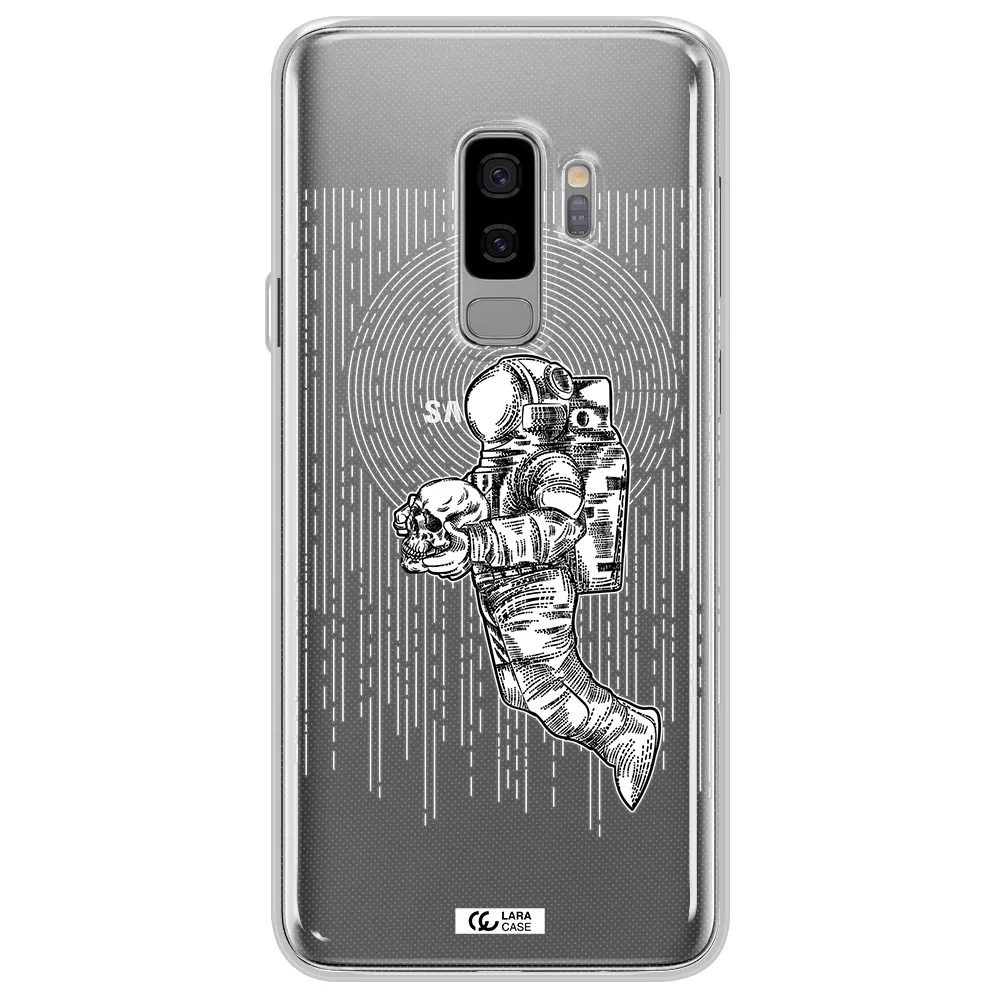 Astronaut Holding A Skull Samsung S9 Plus Clear TPU Case