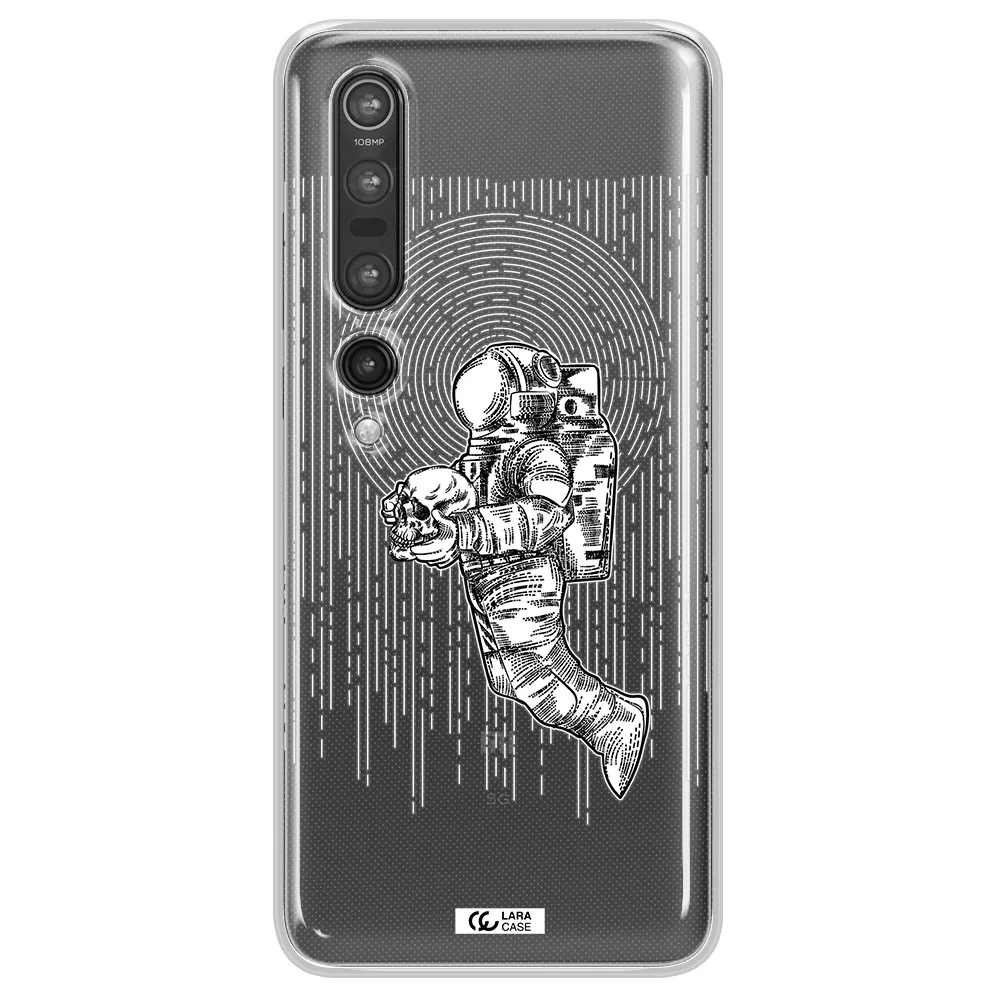 Astronaut Holding A Skull Xiaomi Mi 10 Pro Clear TPU Case