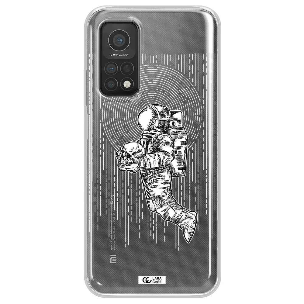 Astronaut Holding A Skull Xiaomi Mi 10T Clear TPU Case