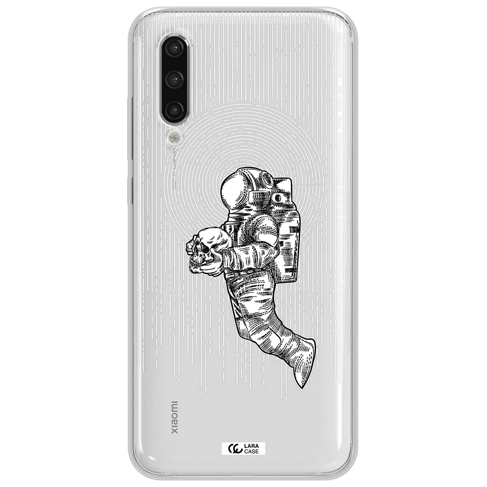 Astronaut Holding A Skull Xiaomi Mi 9 Lite Clear Tpu Case