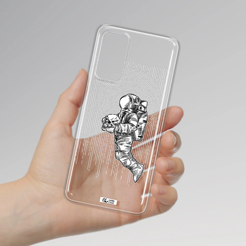 Astronaut Holding A Skull Xiaomi Note 11 Pro Clear TPU Case