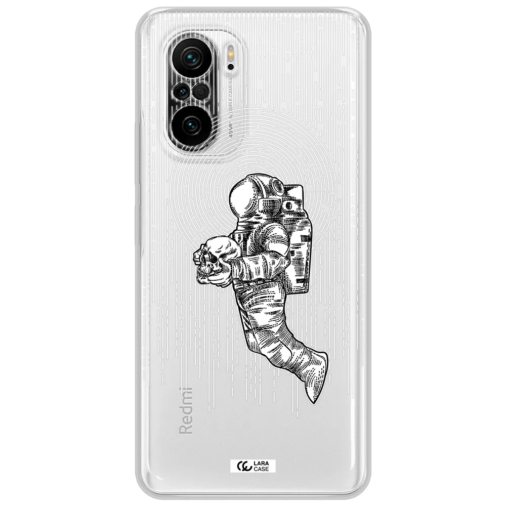 Astronaut Holding A Skull Xiaomi Poco F3 Clear Tpu Case