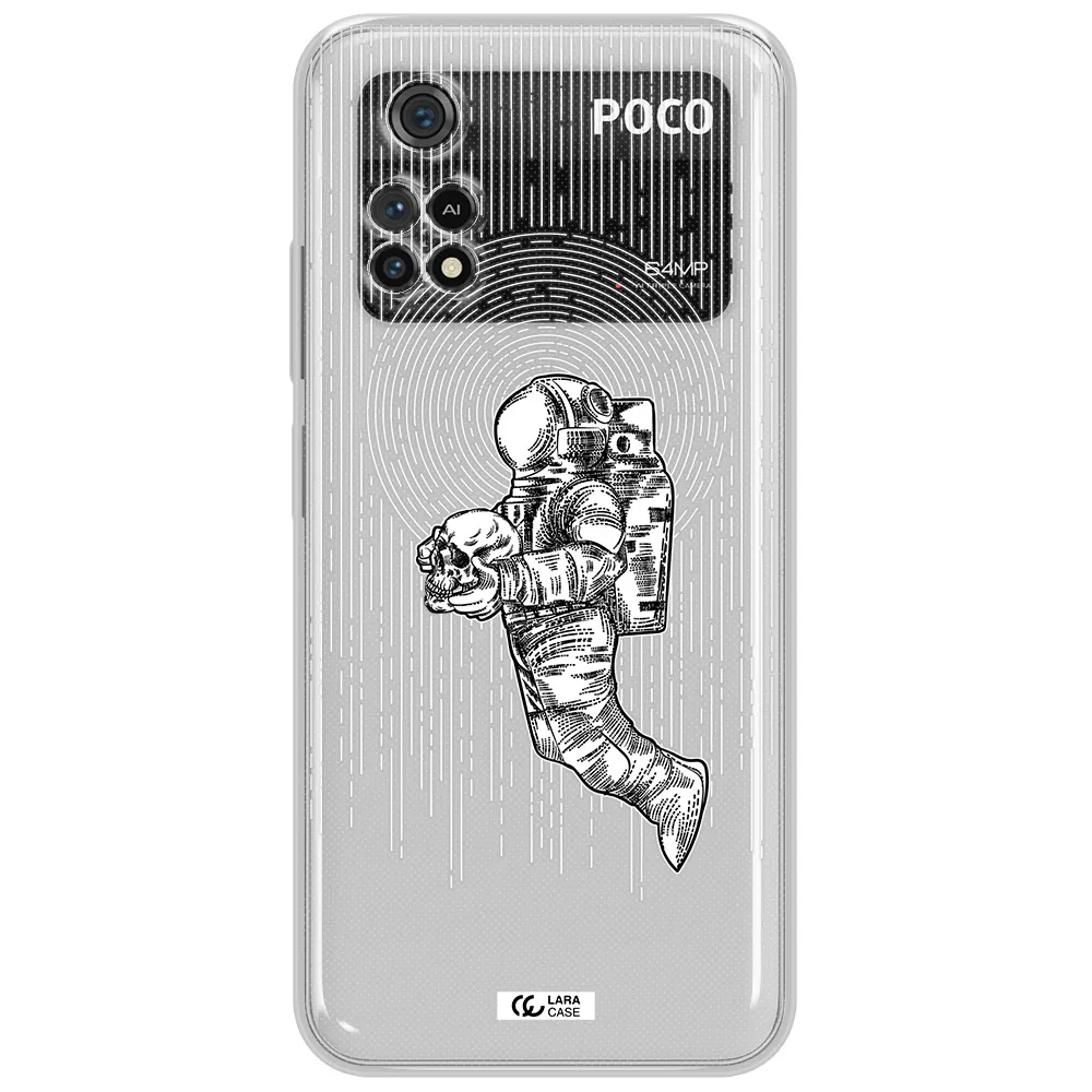 Astronaut Holding A Skull Xiaomi Poco M4 Pro 4G Clear Tpu Case