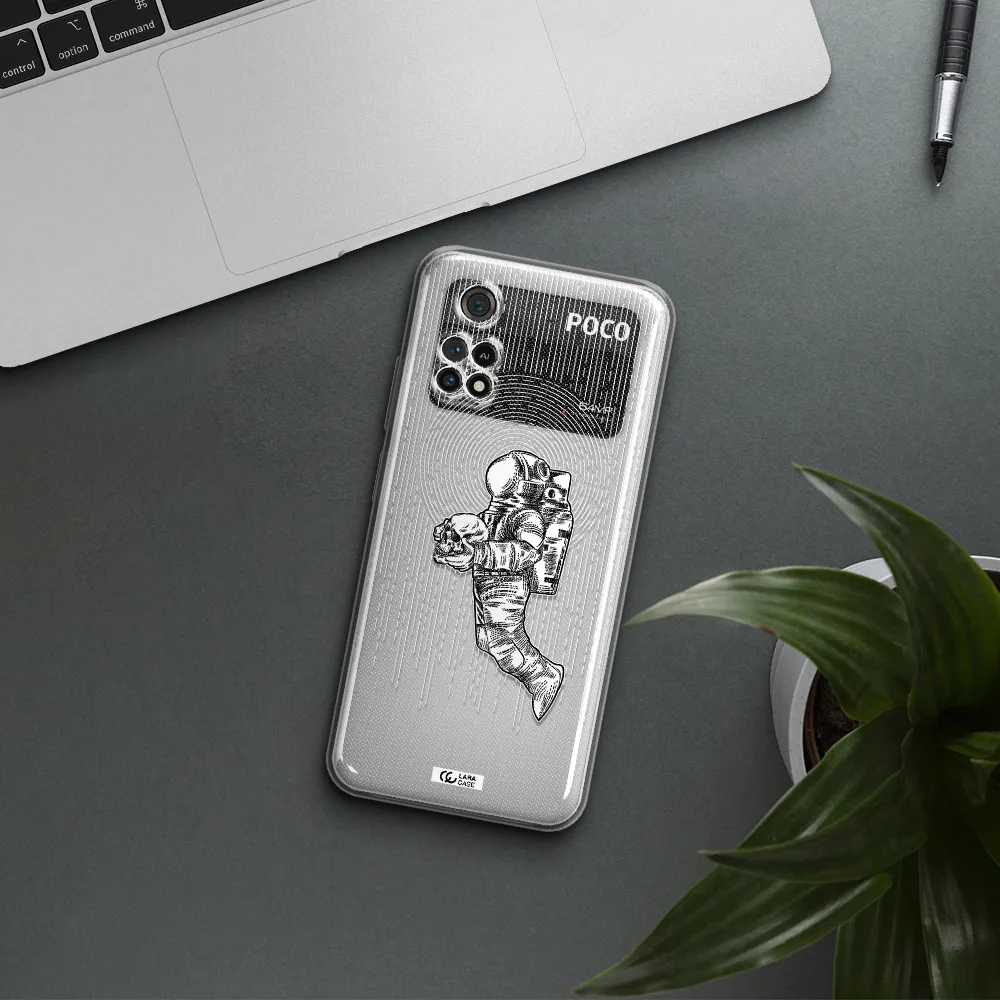 Astronaut Holding A Skull Xiaomi Poco M4 Pro 4G Clear Tpu Case