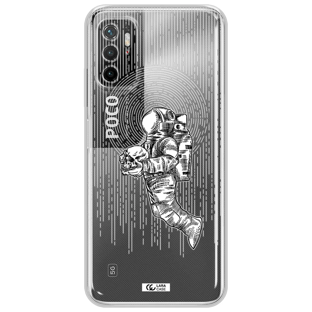 Astronaut Holding A Skull Xiaomi Poco M4 Pro 5G Clear Tpu Case
