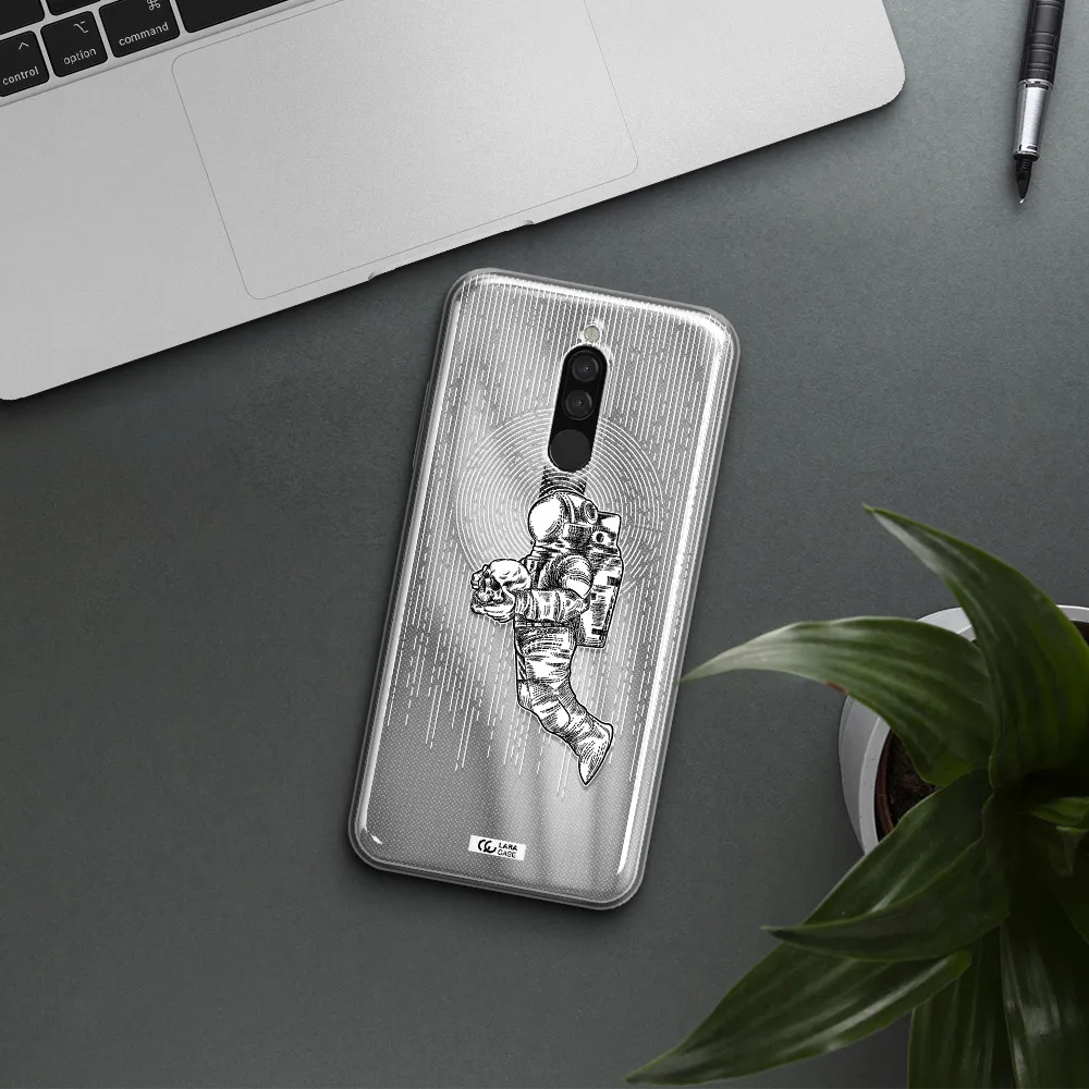 Astronaut Holding A Skull Xiaomi Redmi 8 Clear Tpu Case