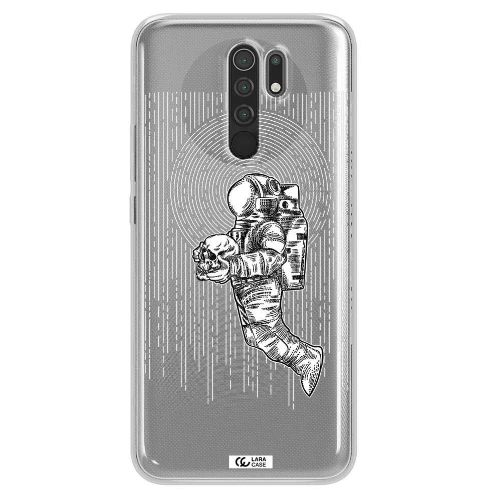 Astronaut Holding A Skull Xiaomi Redmi 9 Clear TPU Case