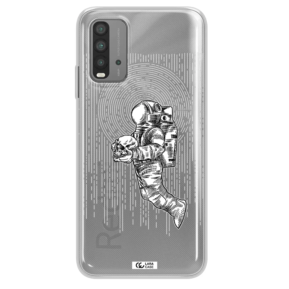 Astronaut Holding A Skull Xiaomi Redmi 9T Clear TPU Case