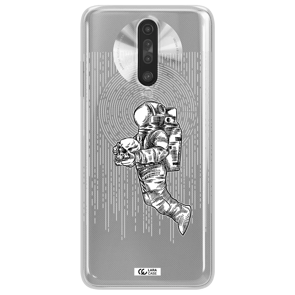 Astronaut Holding A Skull Xiaomi Redmi K30 Clear TPU Case
