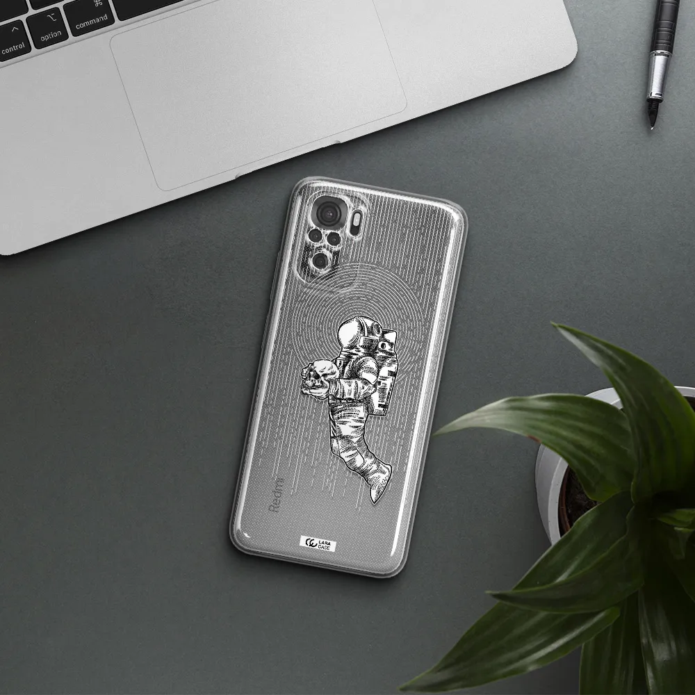 Astronaut Holding A Skull Xiaomi Redmi Note 10S Clear Tpu Case