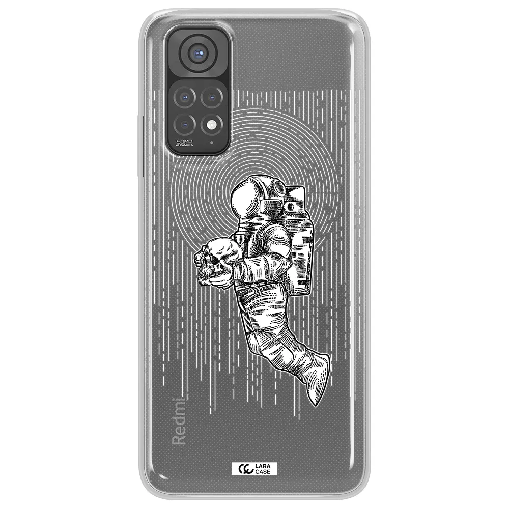 Astronaut Holding A Skull Xiaomi Redmi Note 11 Clear TPU Case