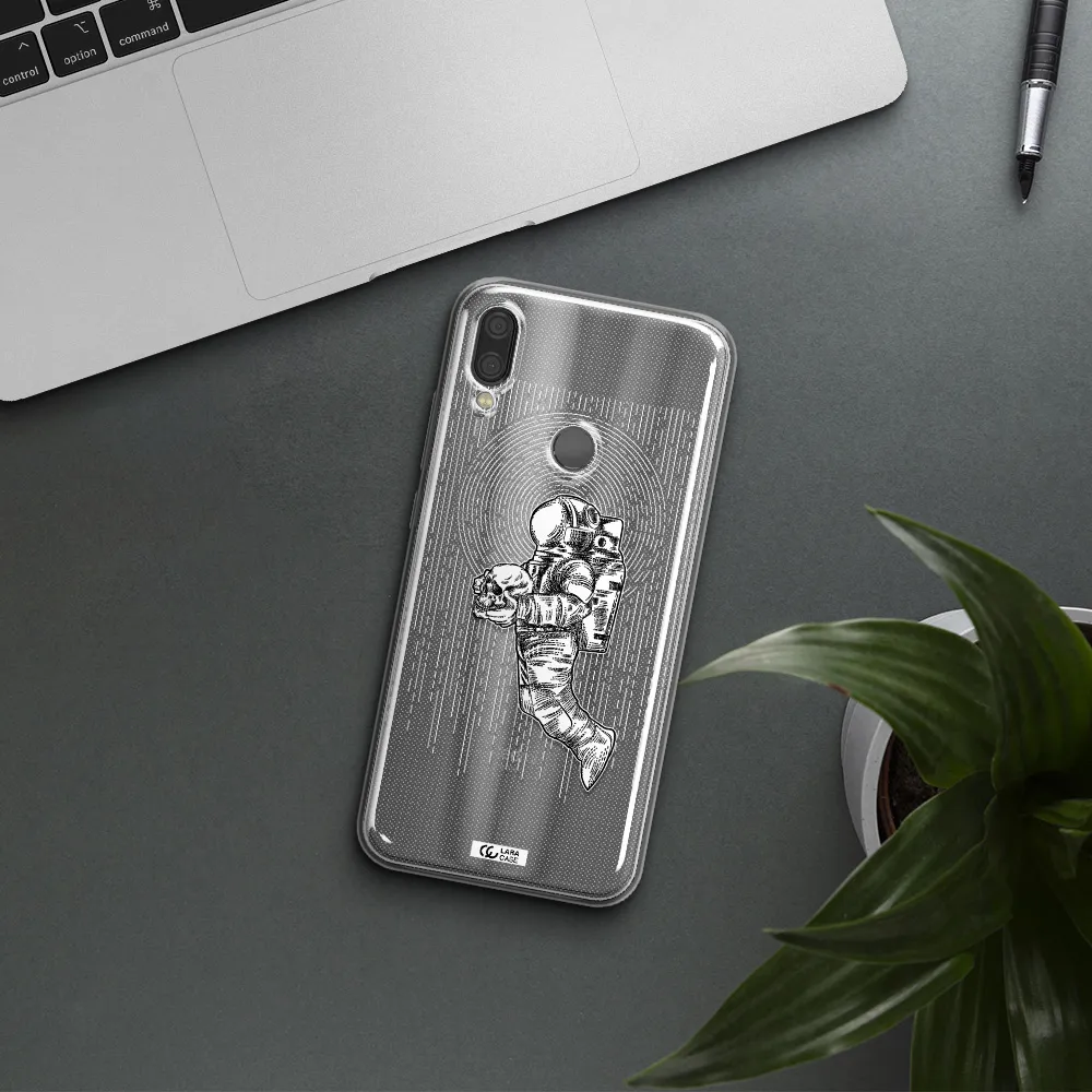 Astronaut Holding A Skull Xiaomi Redmi Note 7 Clear TPU Case
