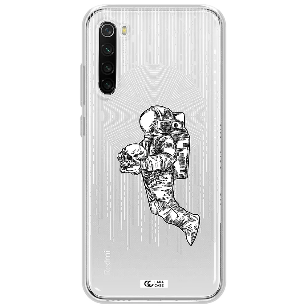 Astronaut Holding A Skull Xiaomi Redmi Note 8T Clear Tpu Case