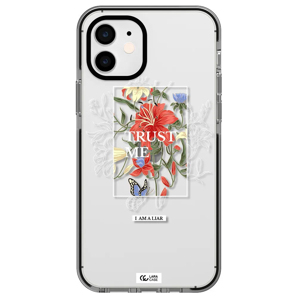 Trust Me Apple iPhone 11 impact black border Case