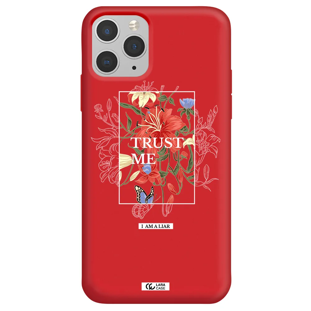 Trust Me Apple iPhone 11 pro max Silicone Imperial Red Case