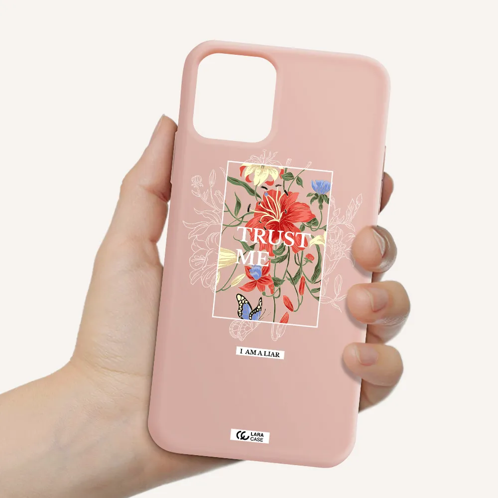 Trust Me Apple iPhone 11 pro Silicone pastel pink Case