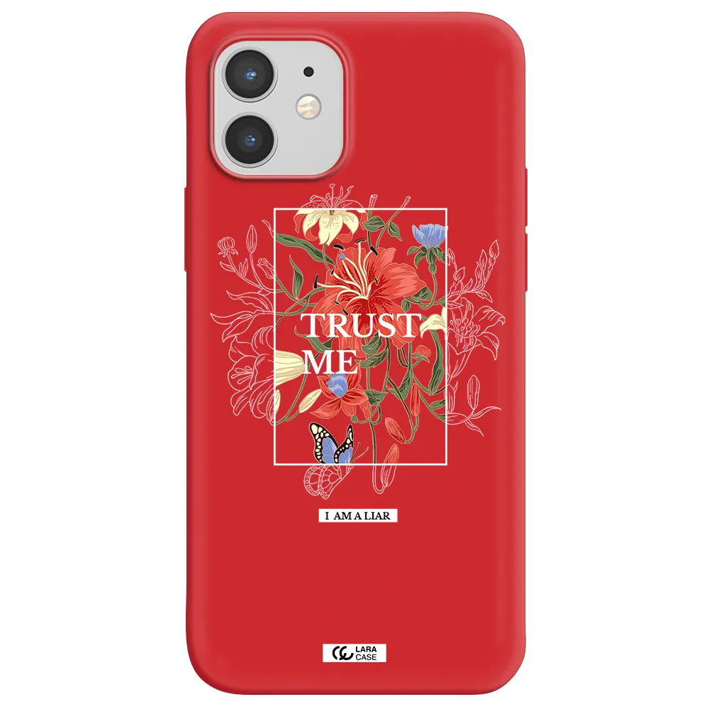 Trust Me Apple iPhone 12 mini Silicone Imperial Red Case