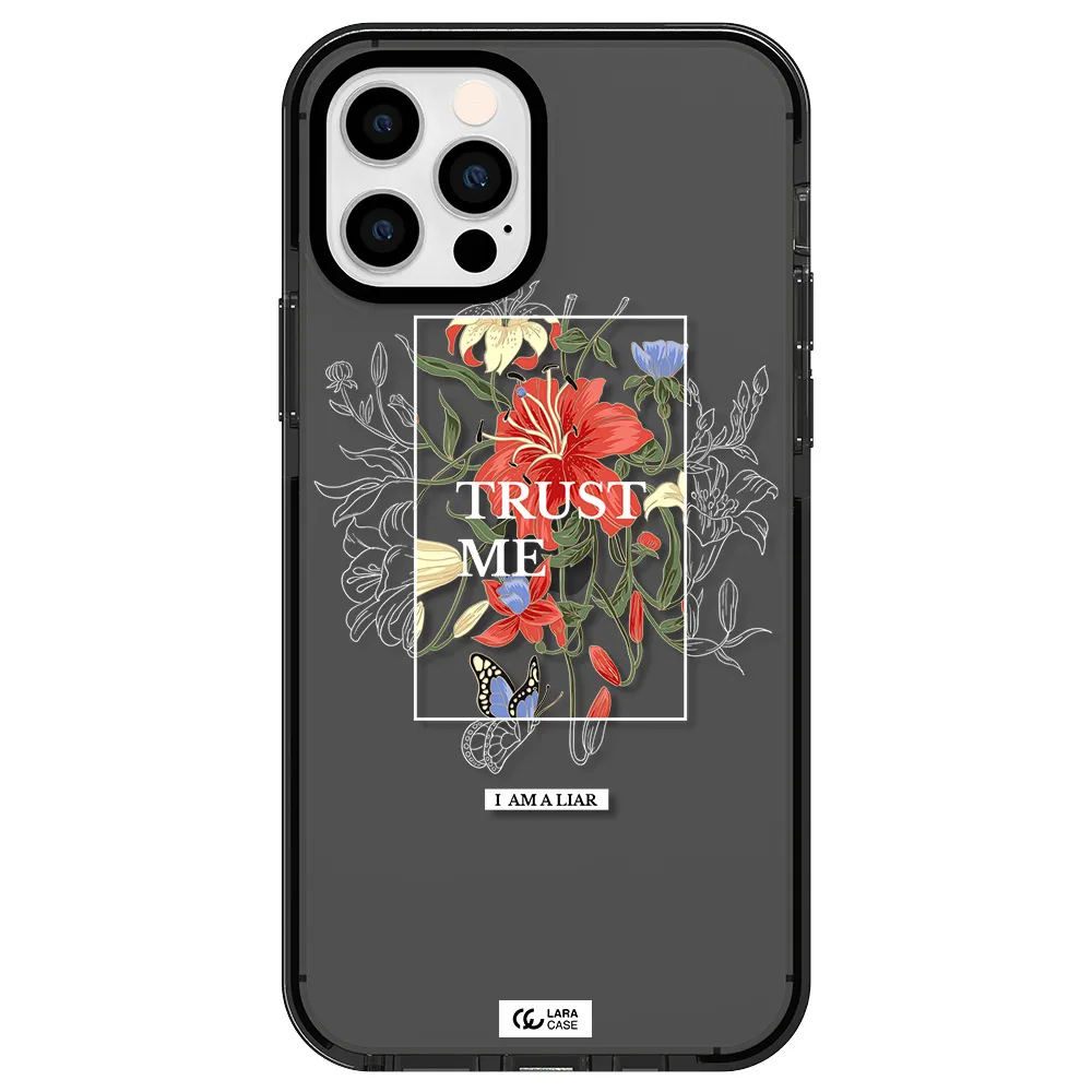 Trust Me Apple iPhone 12 pro impact Smoke Black Case