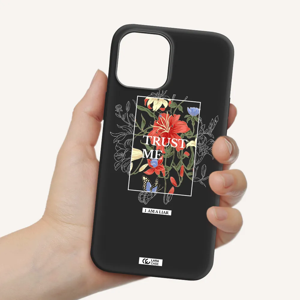 Trust Me Apple iPhone 12 pro Silicone black Case