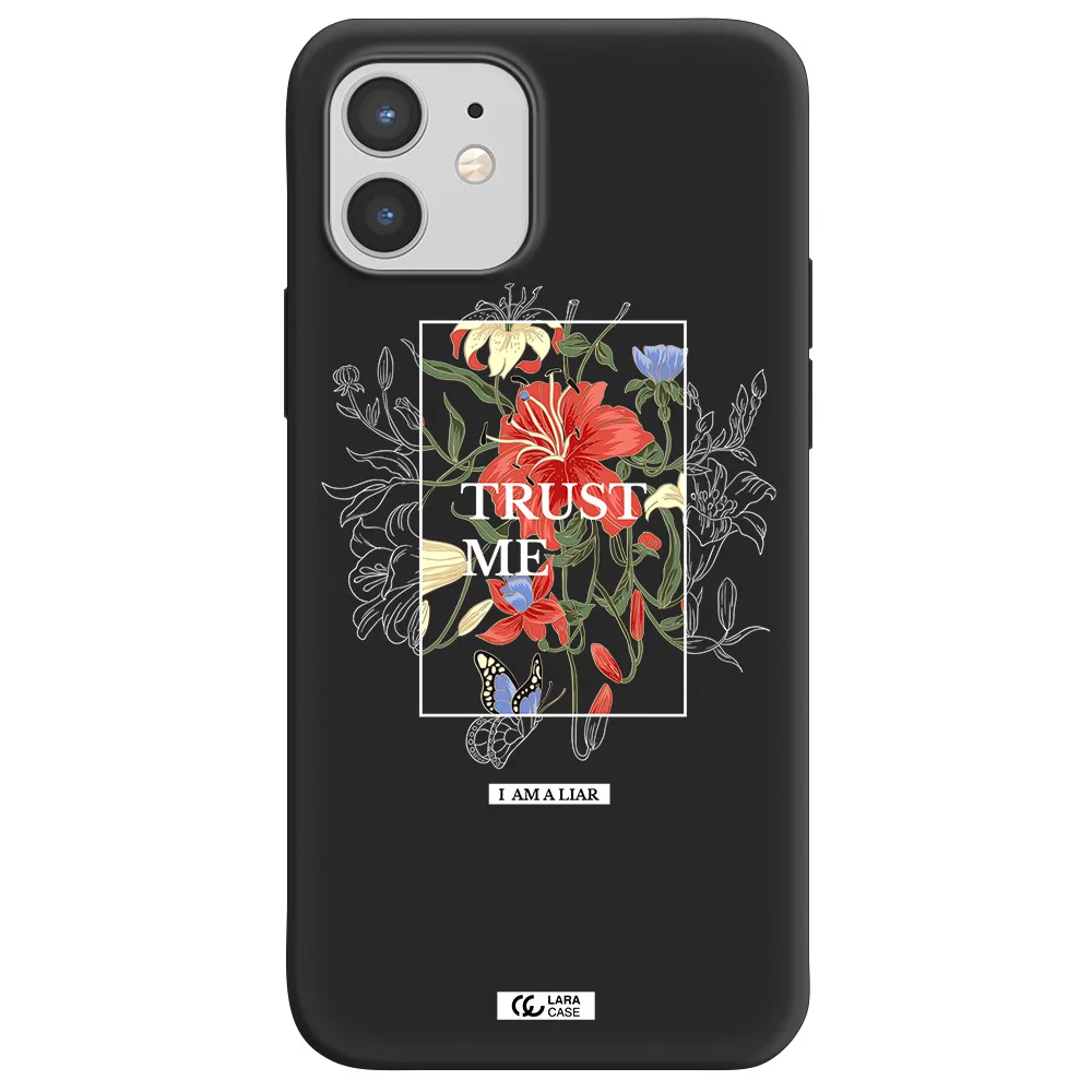 Trust Me Apple iPhone 12 Silicone black Case