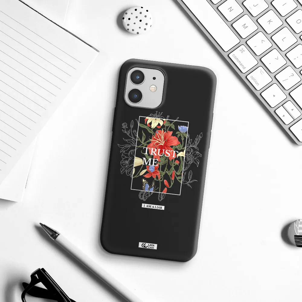 Trust Me Apple iPhone 12 Silicone black Case