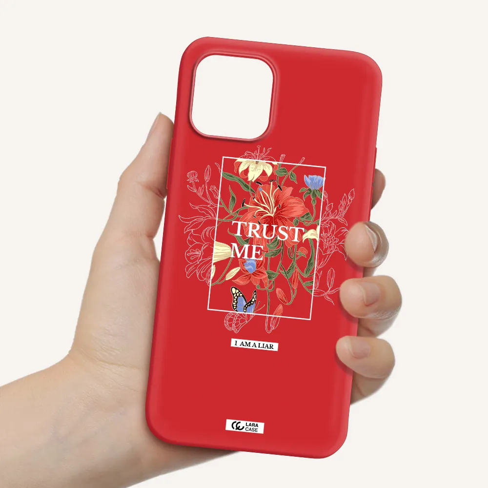 Trust Me Apple iPhone 12 Silicone Imperial Red Case