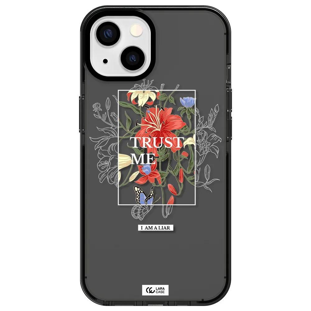 Trust Me Apple iPhone 13 impact Smoke Black Case