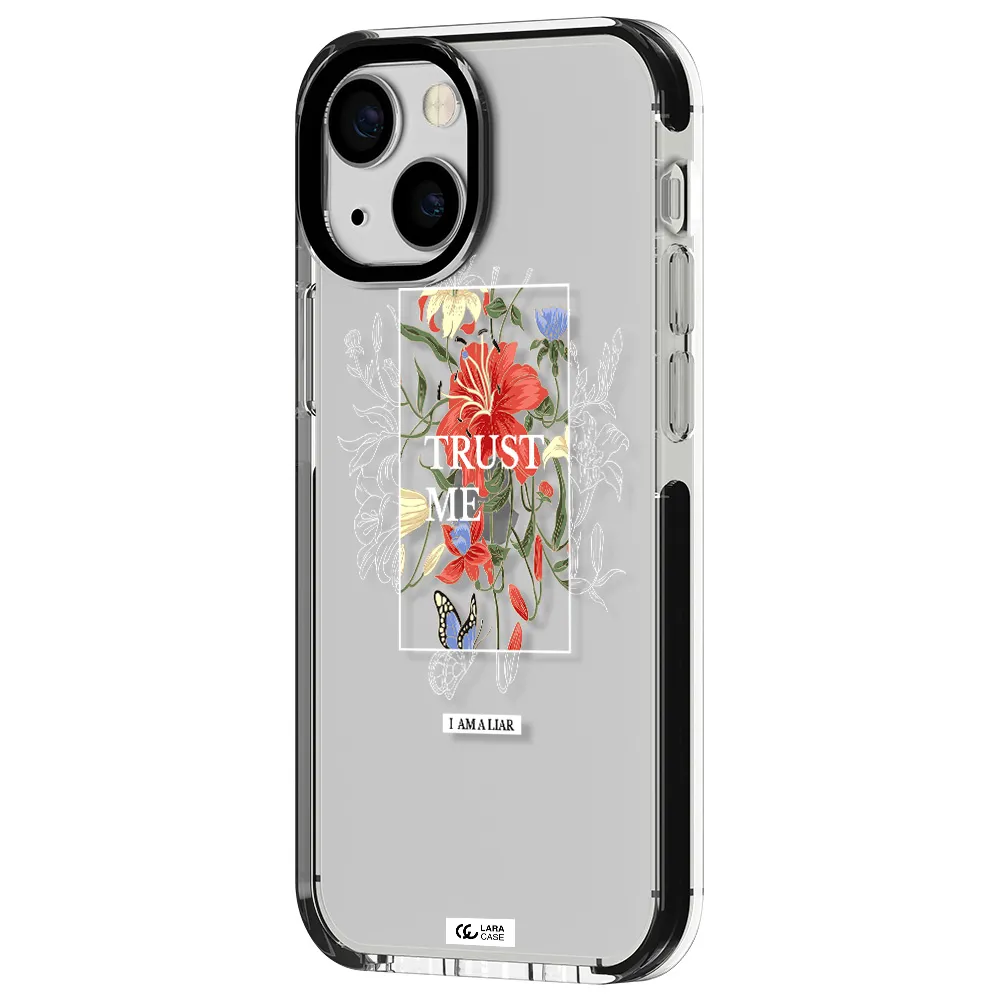 Trust Me Apple iPhone 13 mini impact black border Case