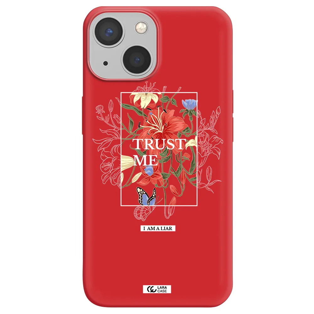 Trust Me Apple iPhone 13 mini Silicone Imperial Red Case